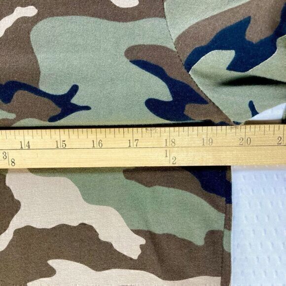 PacSun Camo T Shirt Mens Size Small Longer Fit Long Sleeve Crew Neck Pull Over - Picture 8 of 14